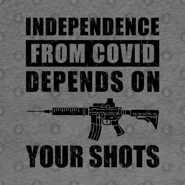 Independence From COVID Depends On Your Shots, Covid Vaccination by NuttyShirt